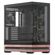 Vida Elegance Black ARGB Gaming Case w/ Glass Side & Front, ATX, Real