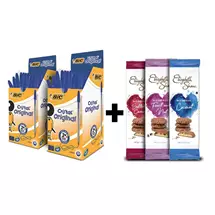 Bic Cristal Ballpoint Pen 1.0mm Tip 0.32mm Line Blue (Pack 50) x 2
