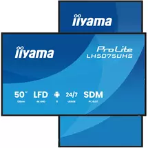 iiyama 50" 4K UHD Professional Digital Signage 24/7 display featuring