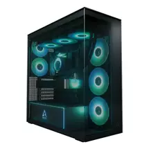 Tempered Glass PC Case | ARCTIC Xtender (Black) Premium E-ATX PC Case | In Stock