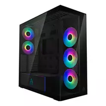 Tempered Glass PC Case | ARCTIC Xtender (Mirror Black) Premium E-ATX PC Case