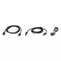 ATEN 2L-7D02UHX3 KVM cable Black 1.8 m | In Stock | Quzo UK