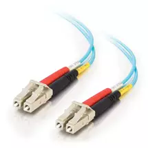C2G 2m LCLC 10Gb 50/125 OM3 Duplex Multimode PVC Fibre Optic Cable