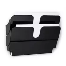 Durable Flexiplus literature rack 2 shelves Black | In Stock