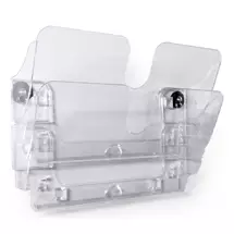 Durable Flexiplus literature rack 2 shelves Transparent