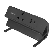 Desk Components | Fellowes Power Desk Type G Clamp Fit 1x230v 1xUSBA 1x USBC Socket 2m