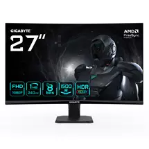 GIGABYTE GS27FC2 27" FHD Curved Gaming Monitor  1920 x 1080, 240Hz, 1,