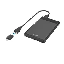 Storage Drive Enclosures | Hama 00200760 storage drive enclosure HDD/SSD enclosure Black 2.5"