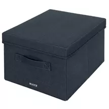 Leitz  | Leitz Fabric Storage Box with lid medium , pack of 2