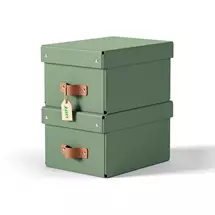 Leitz Puro Storage Box with lid, small, 7L, 100% recycled card, pack