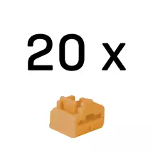 Network Cables | Lindy 47898 port blocker RJ45 Orange Acrylonitrile butadiene styrene