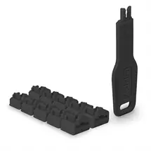 Lindy RJ45 Port Locks Black, 10x + 1 Key | In Stock