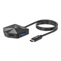 Laptop Docks & Port Replicators | Manhattan USBC & USBA Combo Dock/Hub, Ports (4): USBA (x2) and USBC