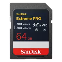 Sandisk Extreme Pro | SanDisk Extreme PRO 64 GB SDXC UHS-II Class 10 | Quzo UK