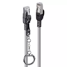 Lindy Cables | Lindy 2m Cat.6A S/FTP Locking Network Cable, Grey | In Stock
