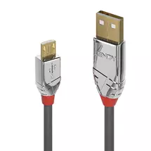 Usb Cable | Lindy 2m USB 2.0 Type A to Micro-B Cable, Cromo Line