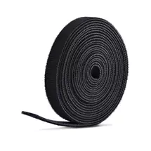 Startech | StarTech.com 75ft (22.8m) Hook and Loop Roll, 0.5in Wide, Black,