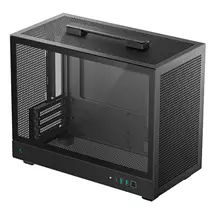 PC Cases | DeepCool CH160 PLUS, Small Form Factor (SFF), PC, Black, micro ATX,