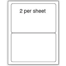 Labels | Purely Everyday A4 Matte Finish Labels 199.6x143.5mm 2 Per Sheet Box
