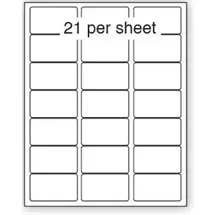 Labels | Purely Everyday A4 Matte Finish Labels 63.5x38.1mm 21 Per Sheet Box