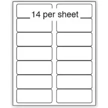 Labels | Purely Everyday A4 Matte Finish Labels 99.1x38.1mm 14 Per Sheet Box