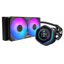 CPU Cooler | Cooler Master MasterLiquid 240 Atmos II LCD ARGB Liquid CPU Cooler,