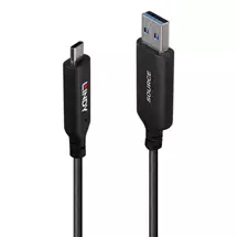 Cables | Lindy 10m USB 3.2 Gen 1 Type A to C Fibre Optic Hybrid Cable