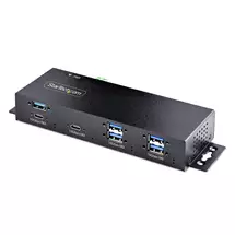 Startech Interface Hubs | StarTech.com 7Port Industrial USB 10Gbps Hub with Power Adapter,