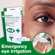 Treatment Kits | HypaClens Emergency Eye Wash Dispenser (10 x 20ml pods) - E4201