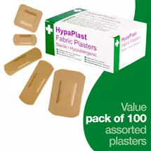 Hypaplast | HypaPlast Fabric Plasters Sterile and HypoAllergenic Assorted Sizes
