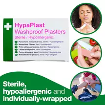 Hypaplast | HypaPlast Pink Washproof Plasters Sterile and HypoAllergenic Assorted