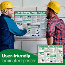 Safety First Aid | Workplace First Aid Laminated Guidance Poster A2 - A600