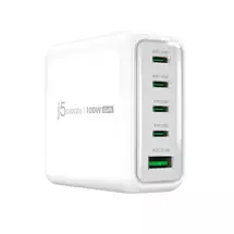 J5create | j5create JUP53100 100W GaN USB-C® 5-Port Charger | In Stock