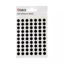 Blick | Blick Labels Circles Black 8mm 490 Labels x20 (Pack 9800) - RS001751