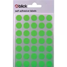 Blick | Blick Labels Circles Fluorescent Green 13mm 140 Labels x20 (Pack 2800)