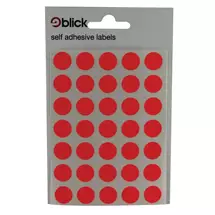 Blick | Blick Labels Circles Fluorescent Red 13mm 140 Labels x20 (Pack 2800)
