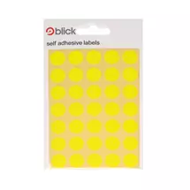 Blick | Blick Labels Circles Fluorescent Yellow 13mm 140 Labels x20 (Pack