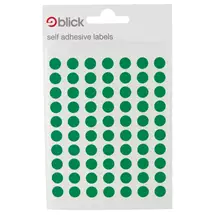 Blick | Blick Labels Circles Green 8mm 490 Labels x20 (Pack 9800) - RS002659
