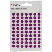 Blick | Blick Labels Circles Purple 8mm 490 Labels x20 (Pack 9800) - RS003052