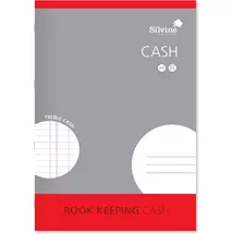 Accounts Books | Silvine Portrait Book Keeping Cash Book Feint Ruled 8mm 16 Leaves