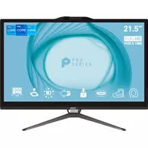 Intel H610 | MSI Pro AP222T 13M Intel Pentium Gold G7400 All in One PC, (4GB RAM,