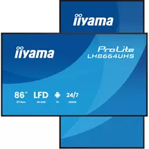 New Arrivals &amp; Just In | iiyama LH8664UHSB3AG Signage Display Digital signage flat panel 2.17 m