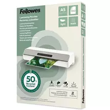 FELLOWES | Fellowes Recycled Laminating Pouch A5 2x80 Micron Matt (Pack 100)