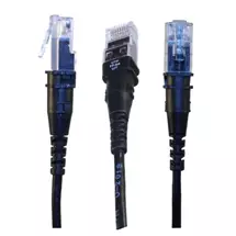 Patchse | PatchSee ThinPATCH networking cable Black 12.2 m Cat6a U/UTP (UTP)