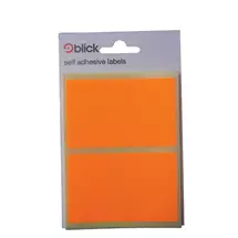 Blick | Blick Labels Fluorescent Orange 50x80mm 8 Labels x20 (Pack 160)