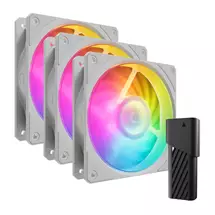 Cooler Master | Cooler Master Mobius 120P ARGB White Edition 3-Pack Fan Kit