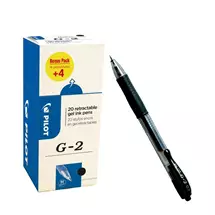 Pilot | Pilot G-2 VALUE PACK Medium Retractable gel pen Black 20 pc(s)