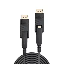New Arrivals &amp; Just In | Lindy 100m Fibre Optic Hybrid Mini DisplayPort 1.4 Cable with