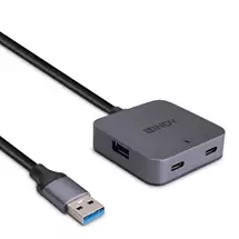 New Arrivals &amp; Just In | Lindy 5m USB 3.0 Hub 4 Ports, USB 3.2 Gen 1 (3.1 Gen 1) TypeA, USB 3.2