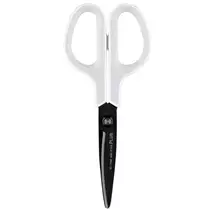 Scissors | Plus By Pentel Fitcut Curve Non‑Stick Finish Scissors 175mm White/Grey